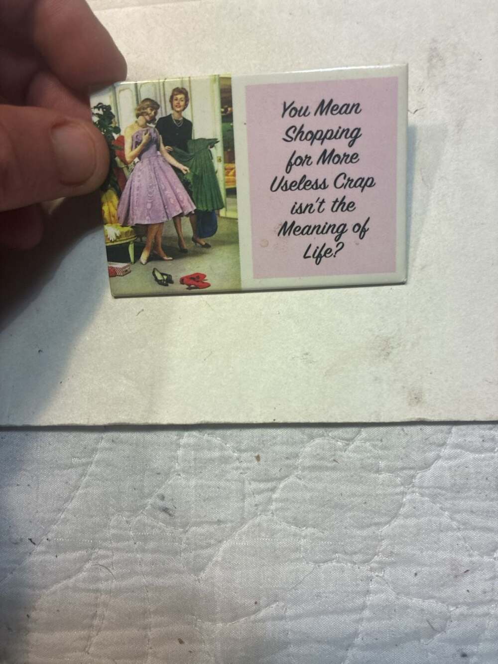 Ephemera Inc Meaning Of Life Retro Housewife Funny Fridge Magnet